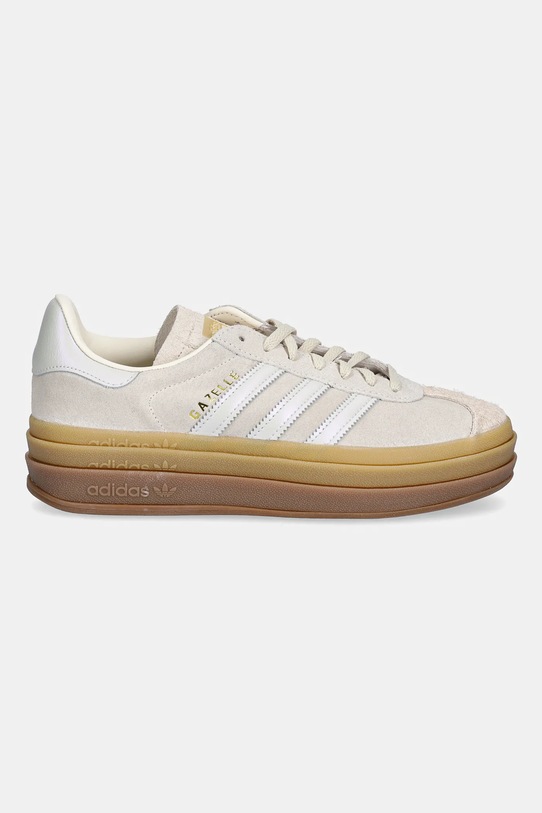 Замшеві кросівки adidas Originals Gazelle Bold W IH6782 бежевий SS26