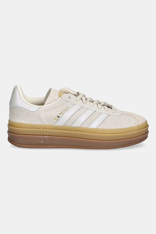 Замшеві кросівки adidas Originals Gazelle Bold W IH6782 бежевий SS26