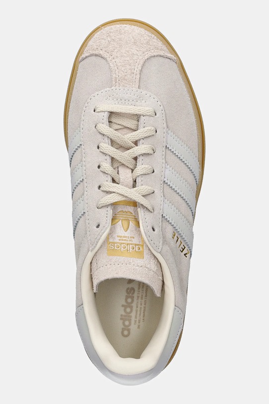 Замшеві кросівки adidas Originals Gazelle Bold W бежевий IH6782