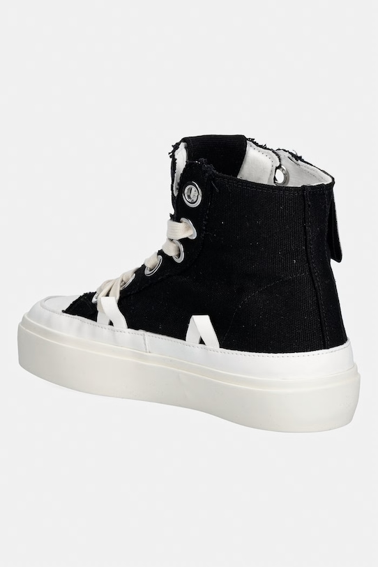 Obuwie Inuikii trampki Matilda High Top Distressed 1001.002.0082.000 czarny