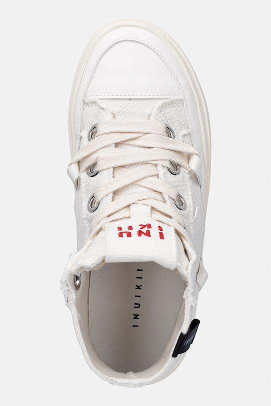 Πάνινα παπούτσια Inuikii Matilda High Top Distressed λευκό 1001.002.0082.111