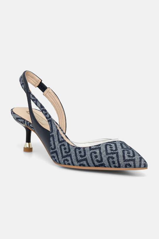 Liu Jo szpilki DEVA 09 tekstylny niebieski SA6023TX52394013