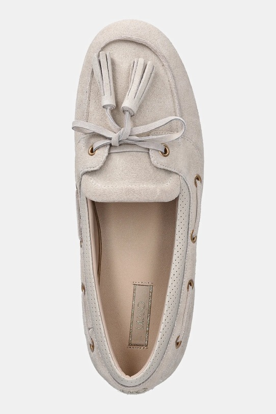 Liu Jo mokasyny zamszowe SKIPPER 03 beżowy SA6049PX002S1400