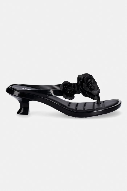 Melissa japonki MELISSA THONG KITTEN HEEL PETALS AD M.38148.BW646 czarny SS26