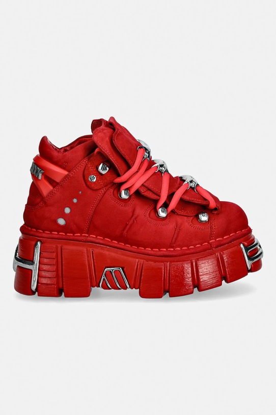 New Rock sneakersy zamszowe NOBUCK ROJO, TOWER ROJO PALADIO M.106.C141 czerwony SS26