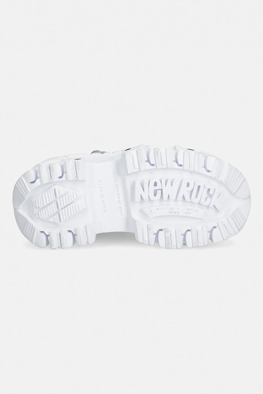 New Rock sneakersy skórzane PELO CALVAS BLANCO PLATA, TANK BLANCO TORN M.106.C172 biały