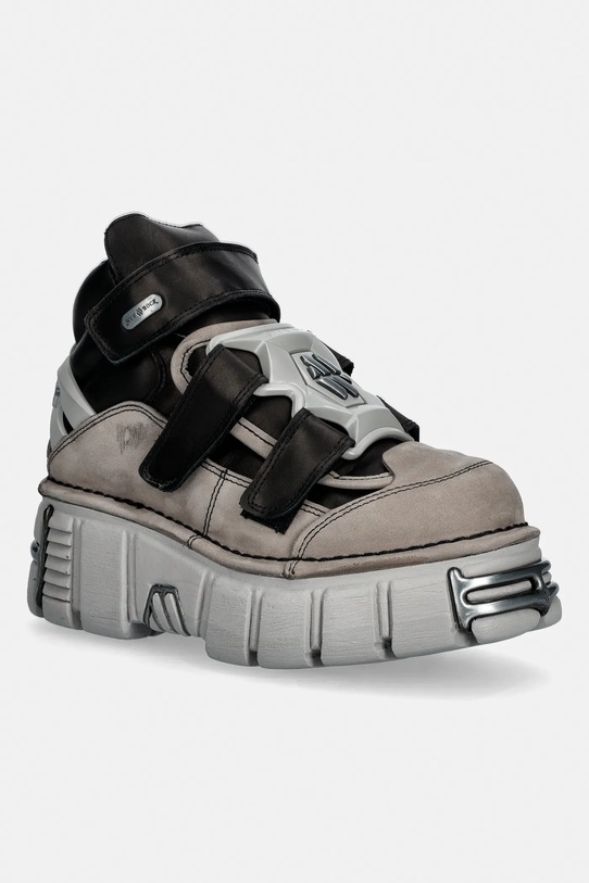 New Rock sneakersy skórzane ALASKA PERLA, ITALI NEGRO, TOWER PERLA + AC pozostałe szary M.285.S30