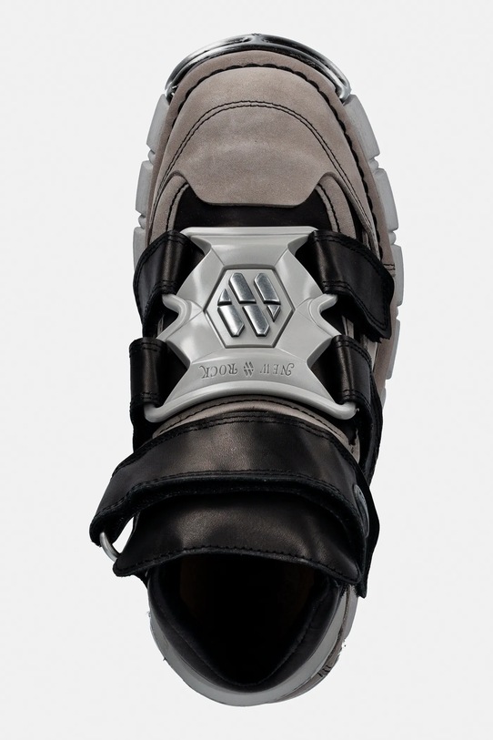 New Rock sneakersy skórzane ALASKA PERLA, ITALI NEGRO, TOWER PERLA + AC szary M.285.S30