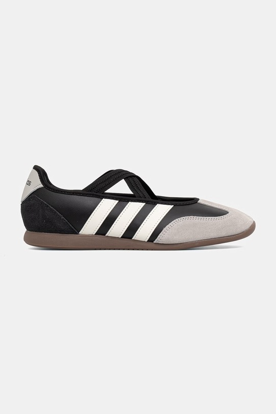 Δερμάτινες μπαλαρίνες adidas Barreda Mary Jane HQ7401 μαύρο SS26