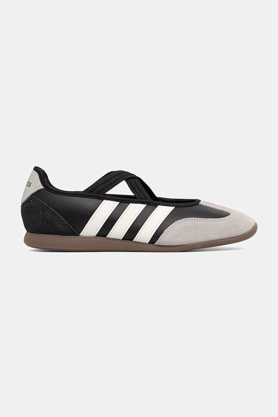 Δερμάτινες μπαλαρίνες adidas Barreda Mary Jane HQ7401 μαύρο SS26