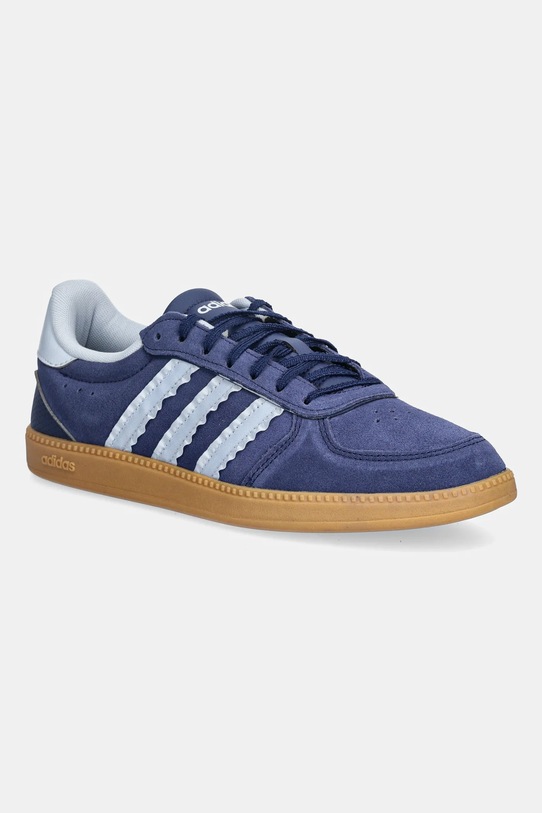 adidas sneakersy zamszowe Breaknet Sleek imitacja skóry licowej niebieski IH1389