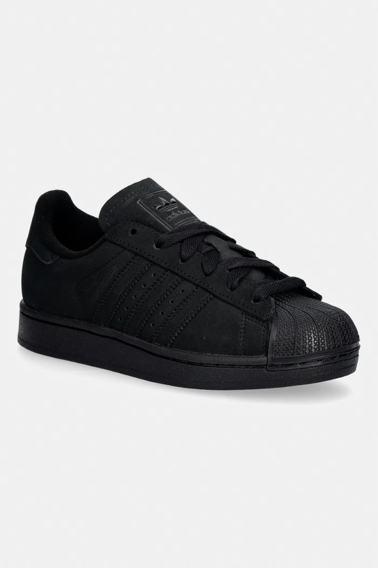 adidas Originals Superstar II sneakersy damskie nubukowe czarny IH1612