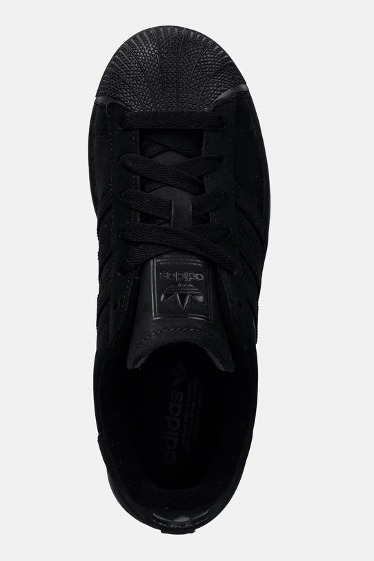 adidas Originals Superstar II sneakersy damskie nubukowe czarny IH1612