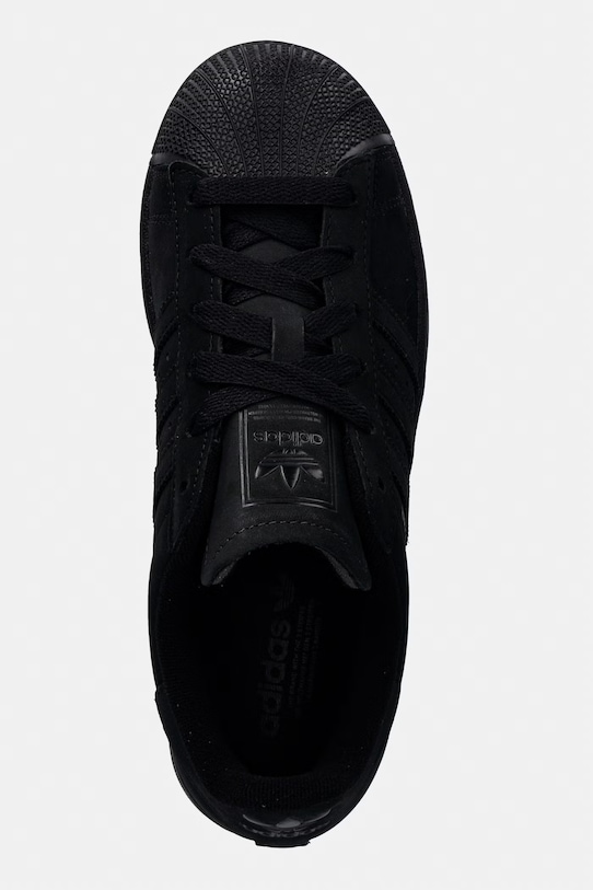 adidas Originals Superstar II sneakersy damskie nubukowe czarny IH1612