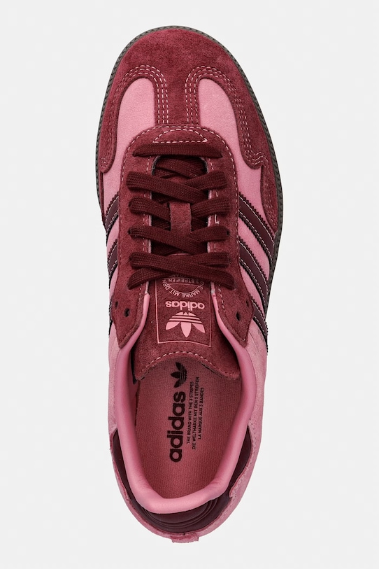 Semišové tenisky adidas Originals Samba Og ružová IH6704