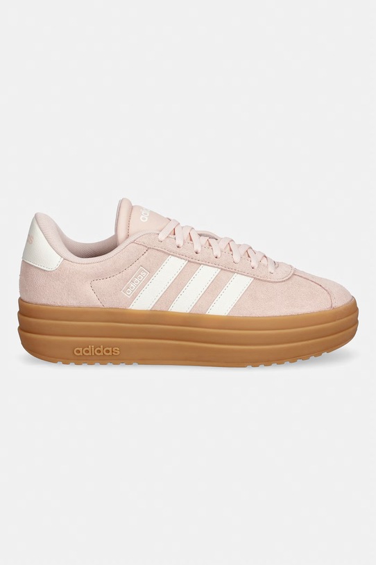 adidas sneakersy zamszowe VL Court Bold IH9151 pomarańczowy SS26