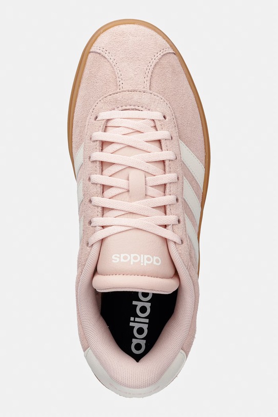 adidas sneakersy zamszowe VL Court Bold pomarańczowy IH9151