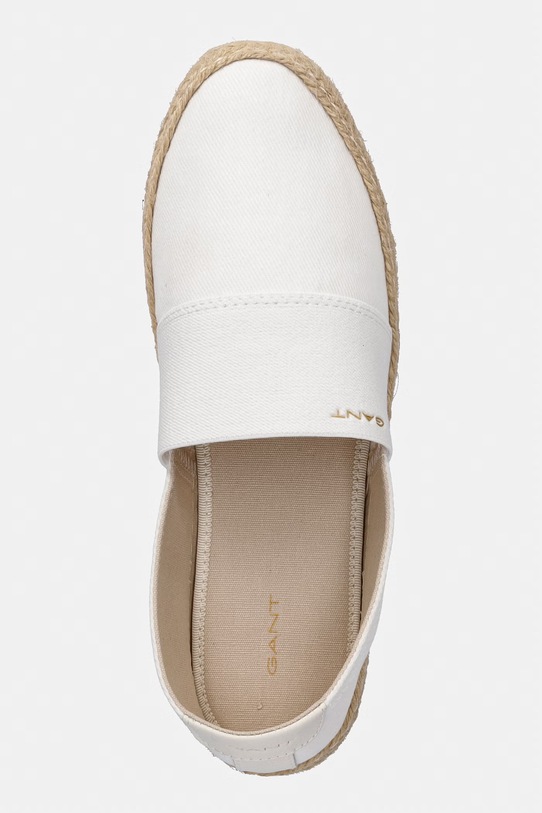 Gant espadryle damskie bawełniane Raffiaville biały 32568323.G20