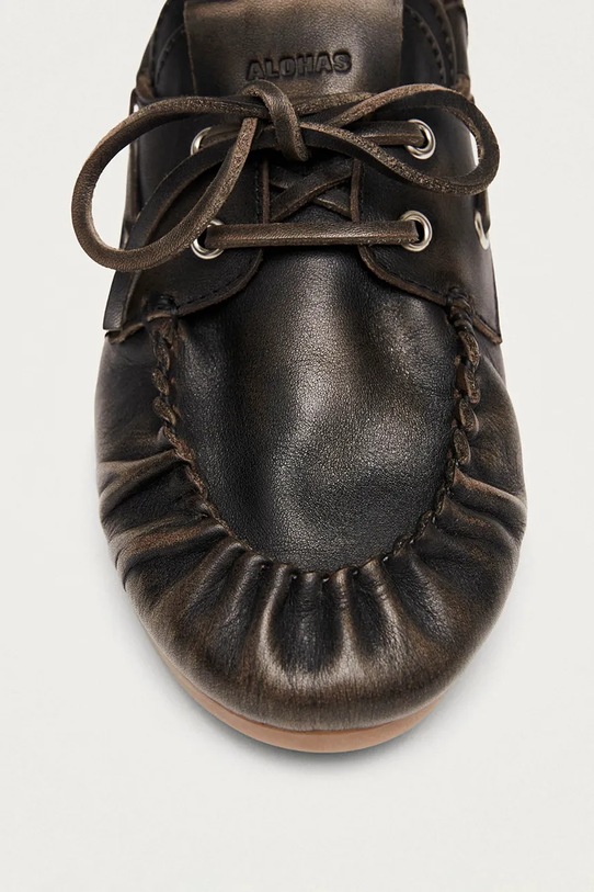 Παπούτσια Δερμάτινα μοκασίνια Alohas Rowan S101262.01 καφέ