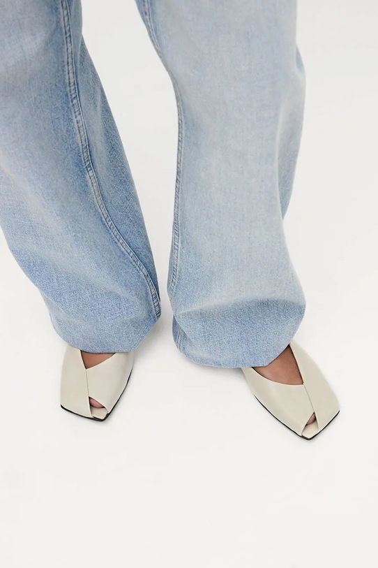 Alohas baleriny skórzane Katia S101108.01 beżowy