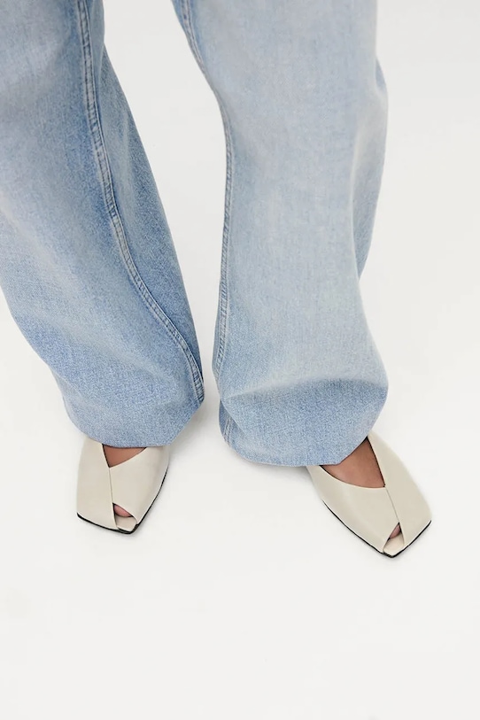 Alohas baleriny skórzane Katia S101108.01 beżowy