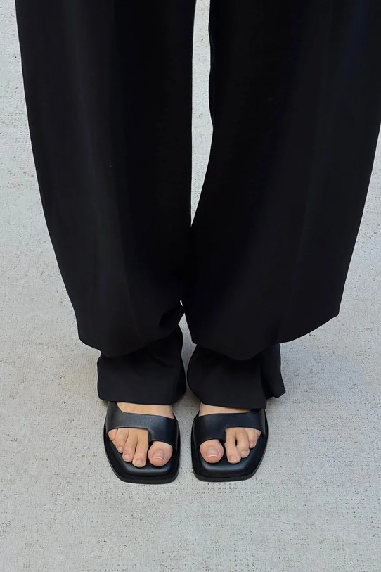 Alohas sandały z odkrytą piętą damskie skórzane Tebas S101138.01