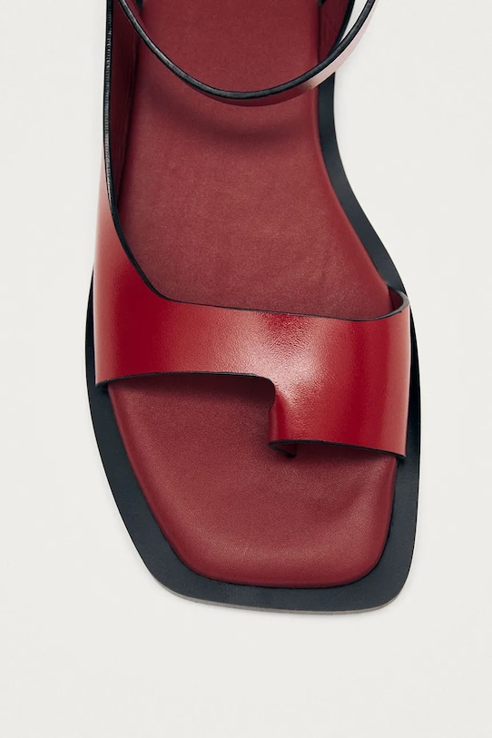 Alohas sandały damskie skórzane Tebas czerwony S101138.02