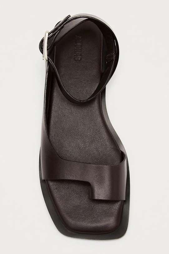 Obuwie Alohas sandały z odkrytą piętą damskie skórzane Tebas S101138.03 brązowy