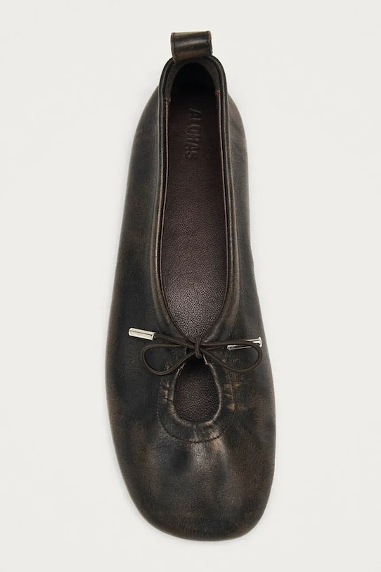 Παπούτσια Δερμάτινες μπαλαρίνες Alohas Rosalind S101318.01 καφέ