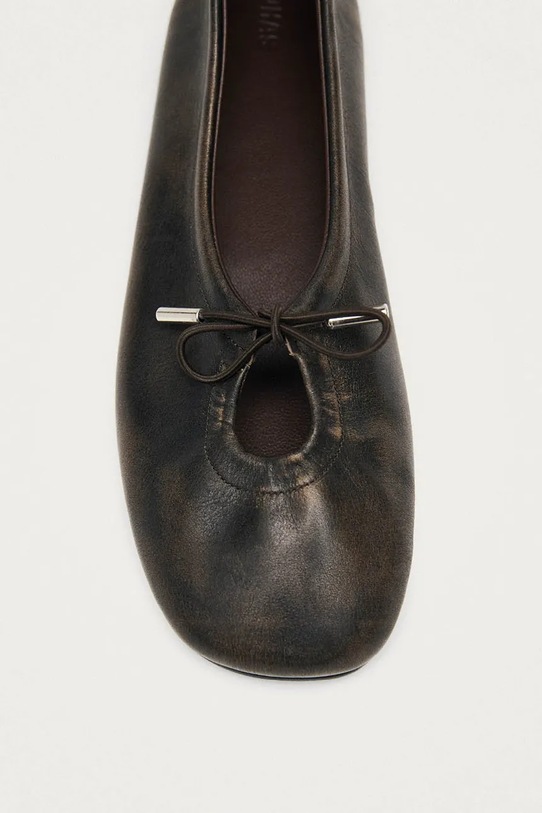 Δερμάτινες μπαλαρίνες Alohas Rosalind καφέ S101318.01