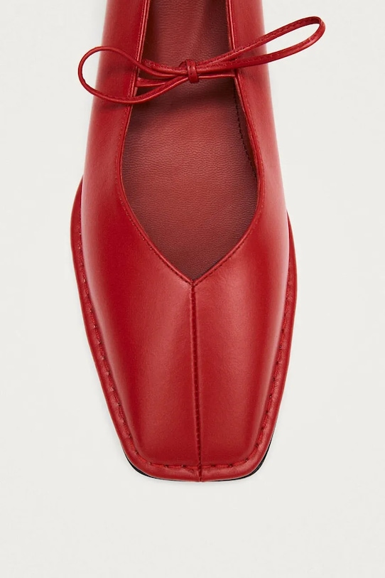 Kožne balerinke Alohas Sway crvena S00191.21