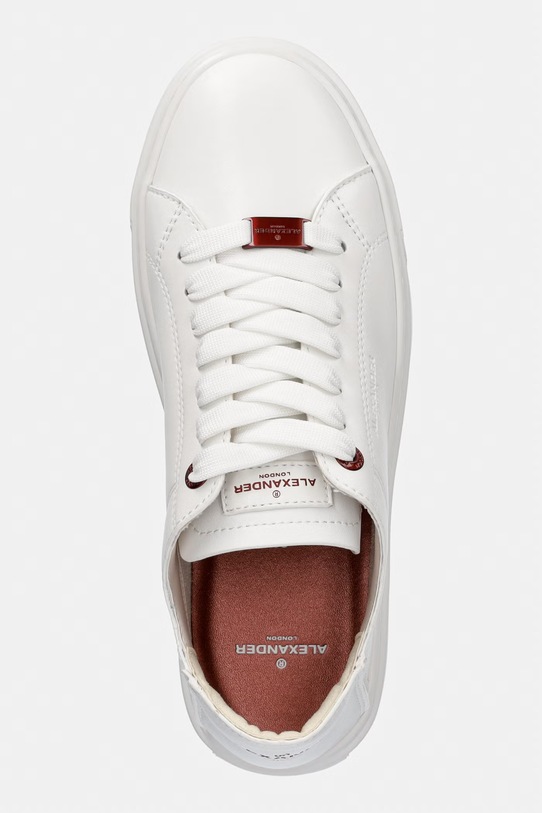 Alexander Smith London Deconstructed Γυναικεία Αθλητικά Δερμάτινα λευκό ALBDLUW8414TWT