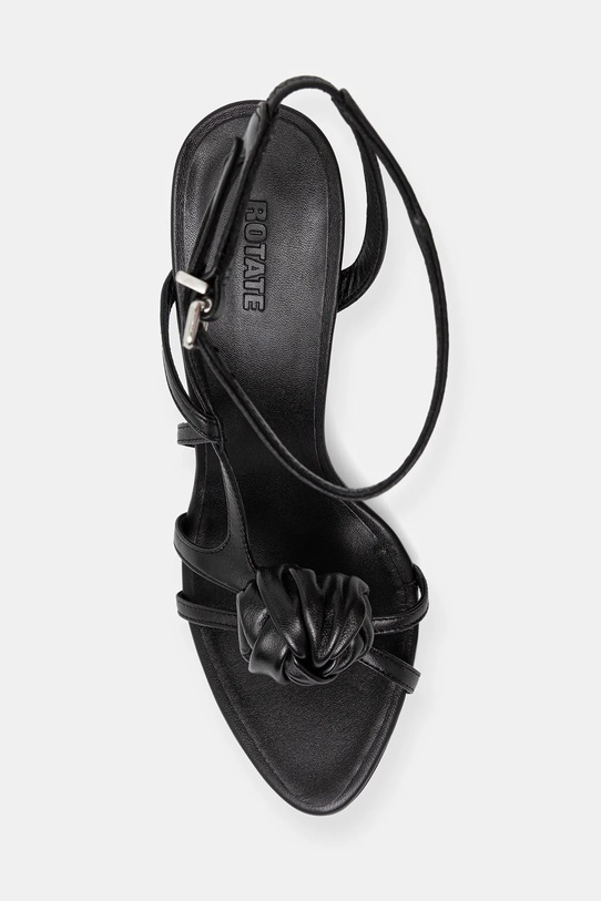 Δερμάτινα σανδάλια Rotate μαύρο 115991100.100