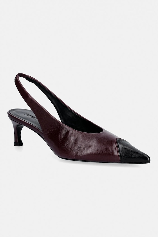 Rotate szpilki skórzane szpic bordowy 1159853090.3090