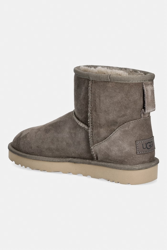 Obuwie UGG śniegowce zamszowe W Classic Mini II 1016222.DDRG brązowy