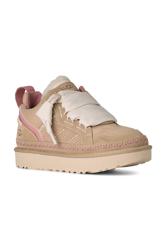 Σουέτ sneakers UGG W Lowmel Meadow 1175114.SNDC μπεζ SS26