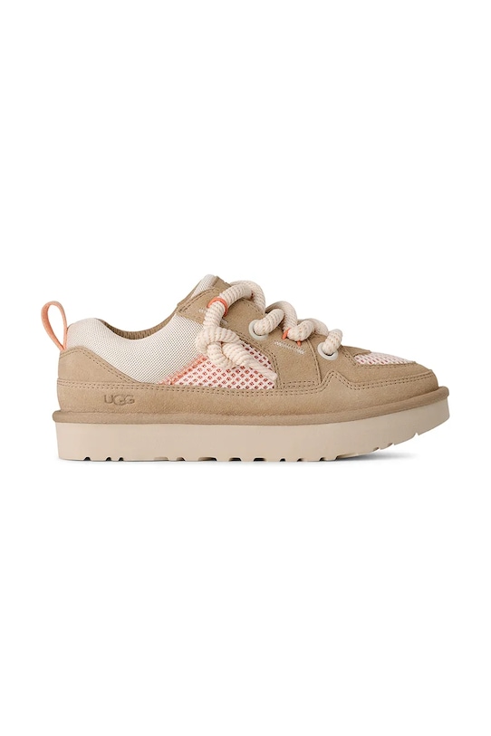UGG sneakersy zamszowe W Lo Lowmel Mesh pozostałe beżowy 1175300.SDCST