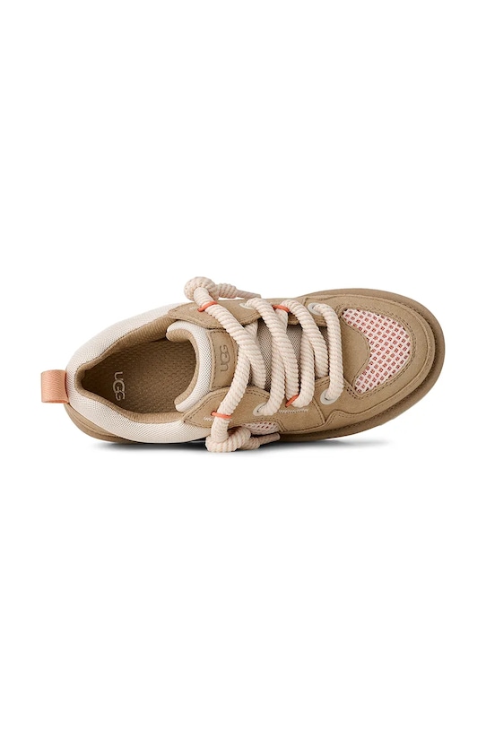 UGG sneakersy zamszowe W Lo Lowmel Mesh 1175300.SDCST beżowy