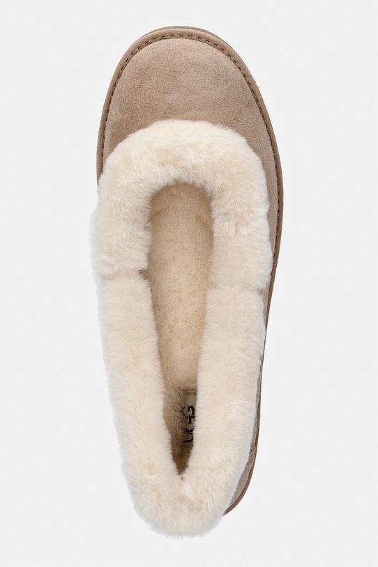 UGG ballerine in pelle scamosciata W Zora Ballet Flat beige 1178111.SAN