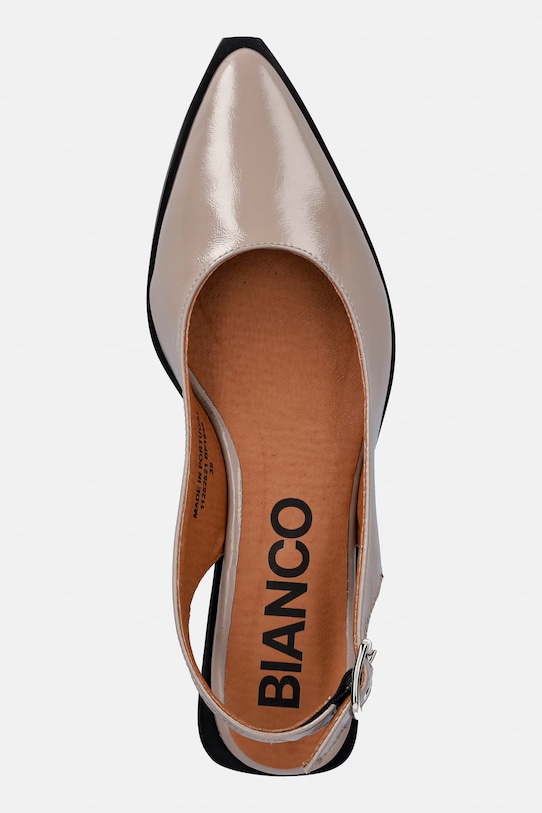 Bianco baleriny skórzane BIAVICTORIA beżowy 11252521