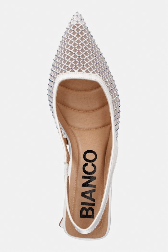 Bianco czółenka z odkrytą piętą BIAMARALYN biały 11241809