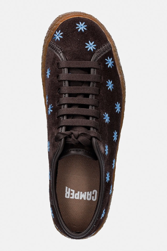 Σουέτ αθλητικά παπούτσια Camper Peu Terreno καφέ K201824.004