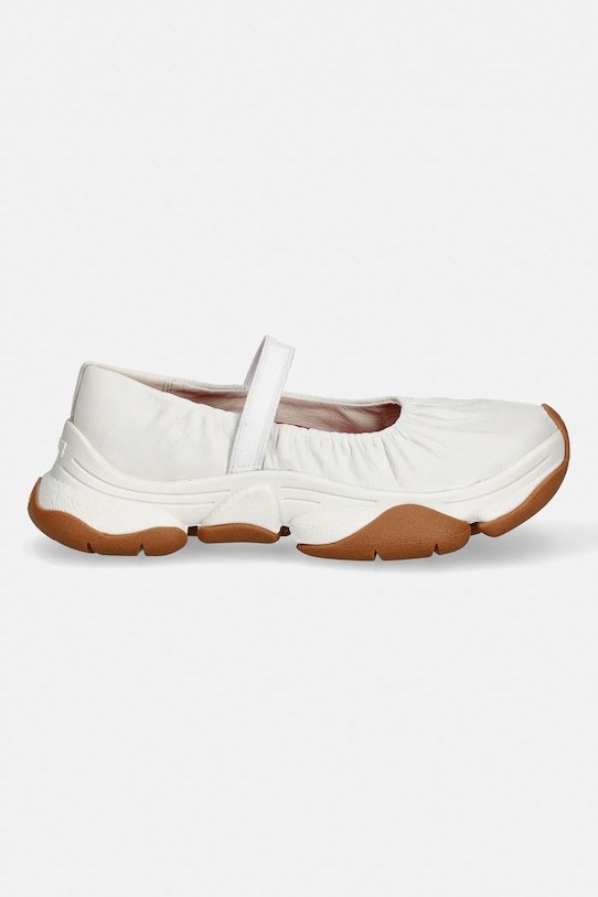 Δερμάτινες μπαλαρίνες Camper Karst 2 K201923.003 λευκό SS26