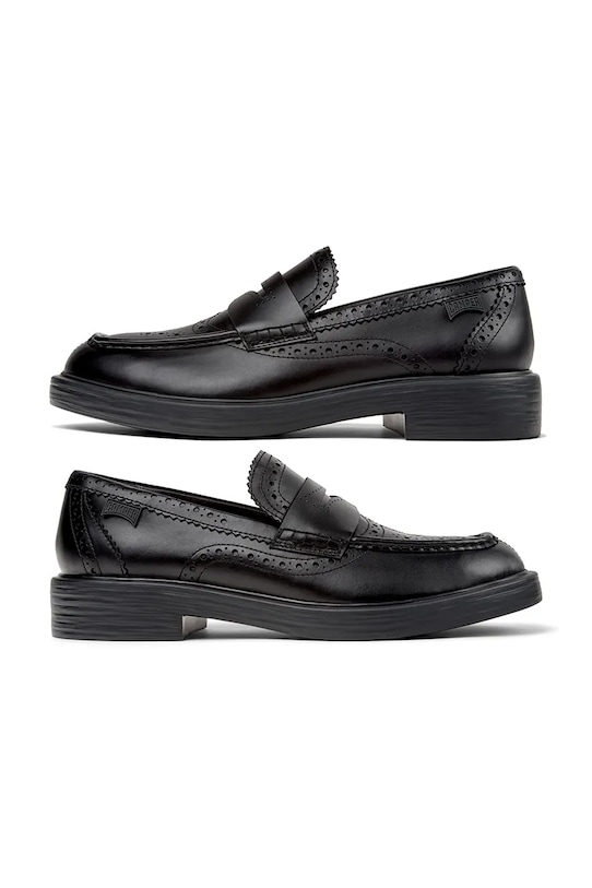 Camper mocasini de piele TWS K201873.001 negru SS26