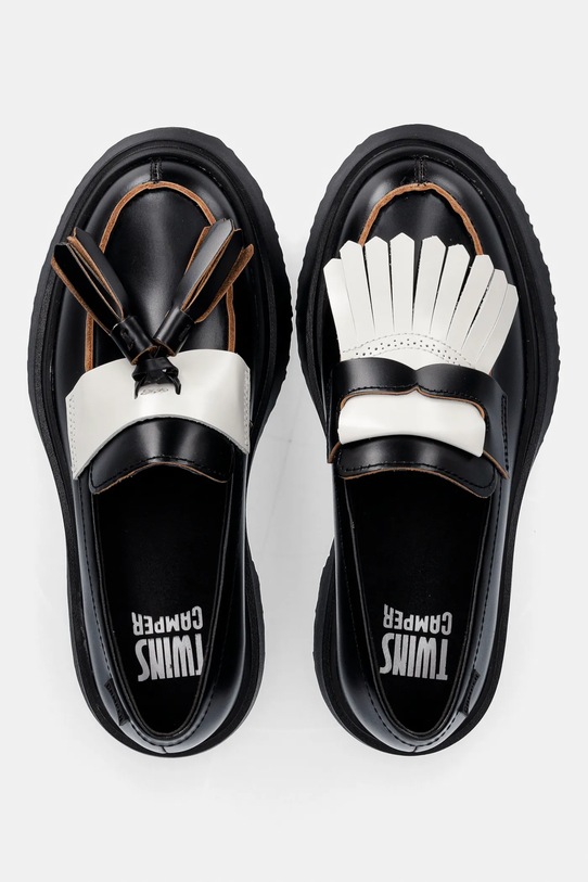 Δερμάτινα μοκασίνια Camper TWS φλατ μαύρο K201939.002