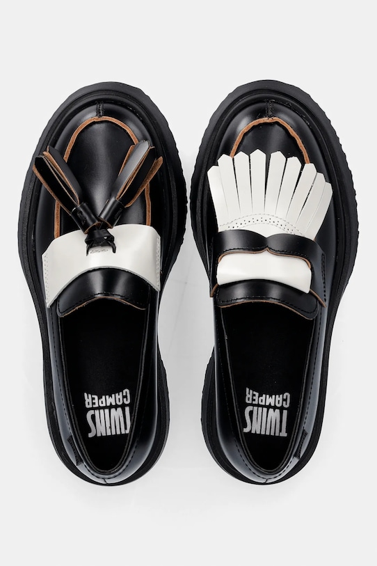 Δερμάτινα μοκασίνια Camper TWS φλατ μαύρο K201939.002