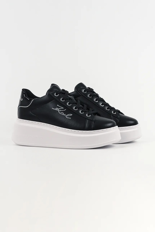 Karl Lagerfeld sneakersy skórzane ANAKAPRI KL63518A.00S czarny SS26