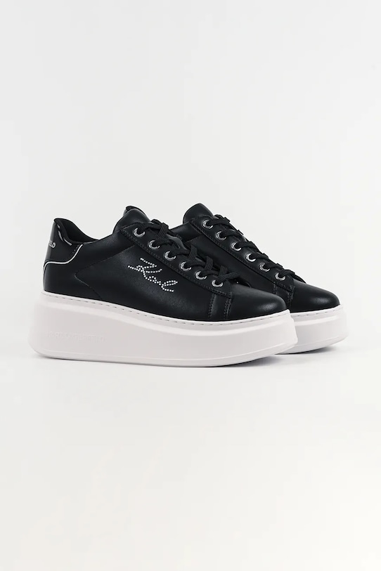 Karl Lagerfeld sneakersy skórzane ANAKAPRI KL63518A.00S czarny SS26
