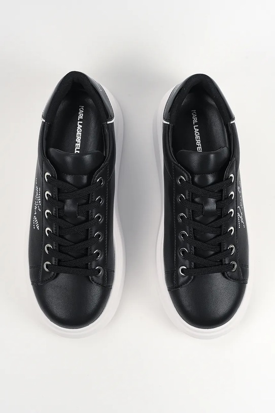 Karl Lagerfeld sneakersy skórzane ANAKAPRI czarny KL63518A.00S