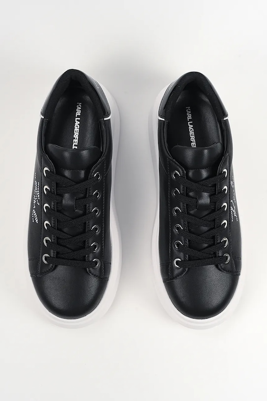 Karl Lagerfeld sneakersy skórzane ANAKAPRI czarny KL63518A.00S